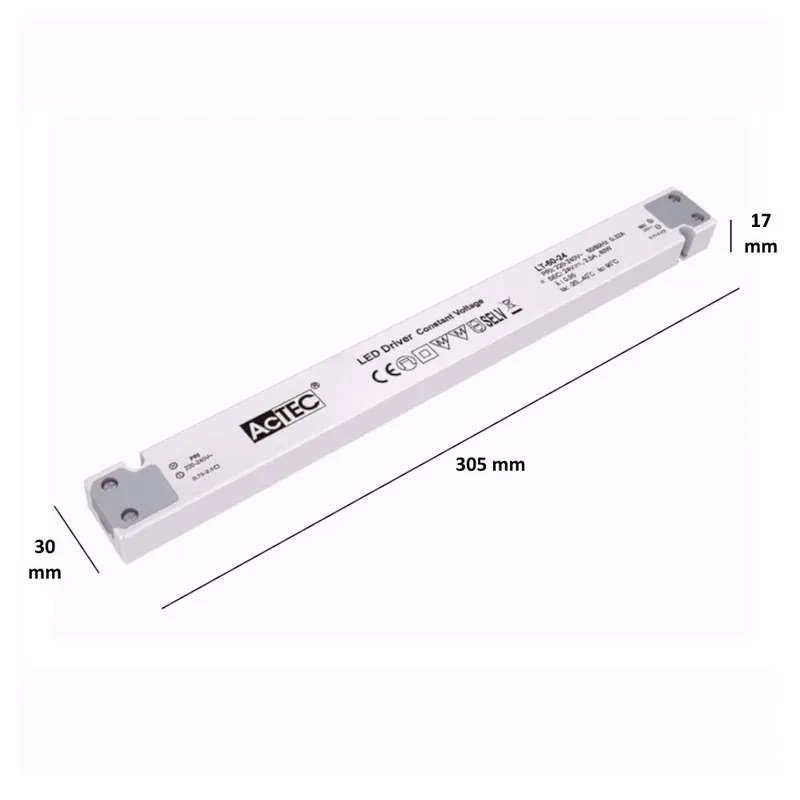 Bestseller ALIMENTATORE ULTRASLIM 60 WATT 24 V AcTEC