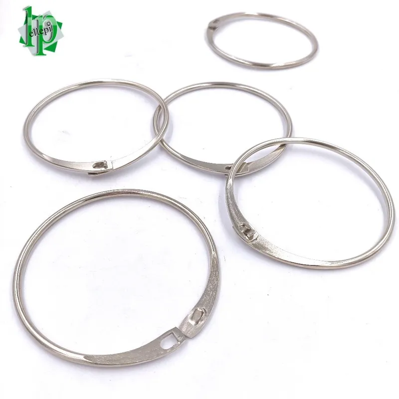 ANELLO PER CHIAVI APRIBILE NICHELATO DIAM.90 MM Fabrieksprijs