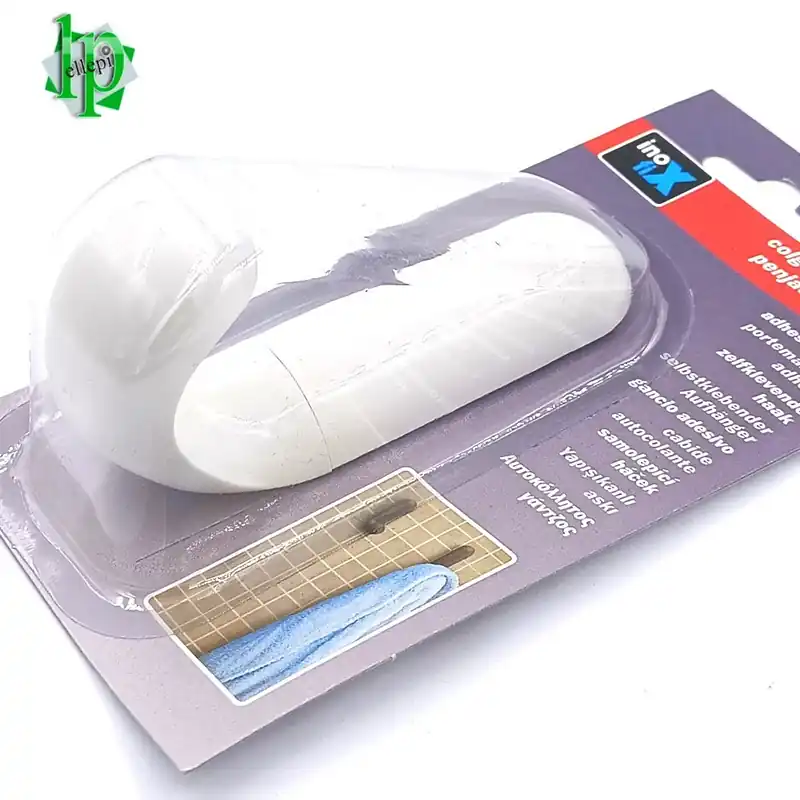 GANCIO BIANCO GRANDE ADESIVO IN BLISTER Seizoensaanbieding