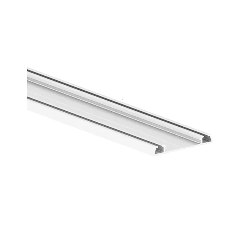 Beste Prijs BINARIO INFERIORE A CANALE 48mm PER PLACARD74 LUNGHEZZA 3,90mt BIANCO SENZA PROFILO TAPPO