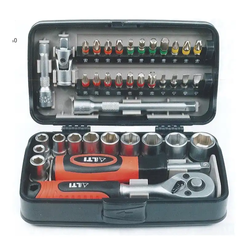 SET INSERTI/BUSSOLE CRICCHETTO e CACCIAVITE 1/4" OFFERTA Finale Uitverkoop