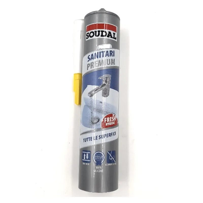 SILICONE SOUDAL TRASPARENTE ANTIMUFFA X SANITARI 300 ml Gecertificeerd