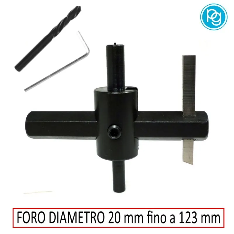 FORALASTRA PER METALLI FORO DA DIAMETRO 20 MM FINO A 123 MM Tijdelijk Beschikbaar