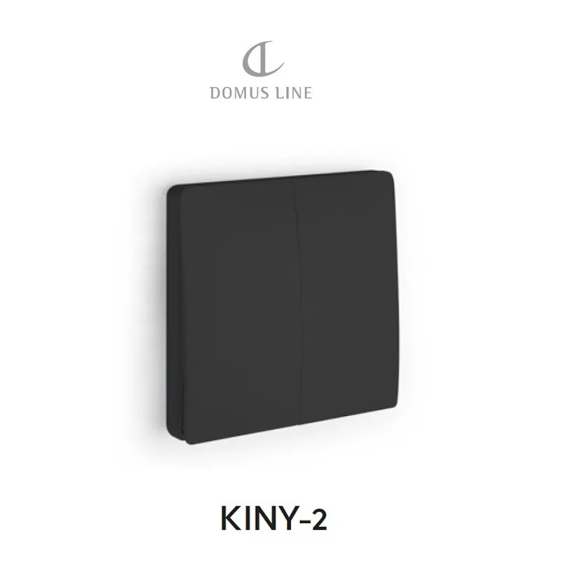 INTERRUTTORE APPLICATO CINETICO DOMUS LINE KINY 2 TASTI NERO -OFFERTA- Koopje