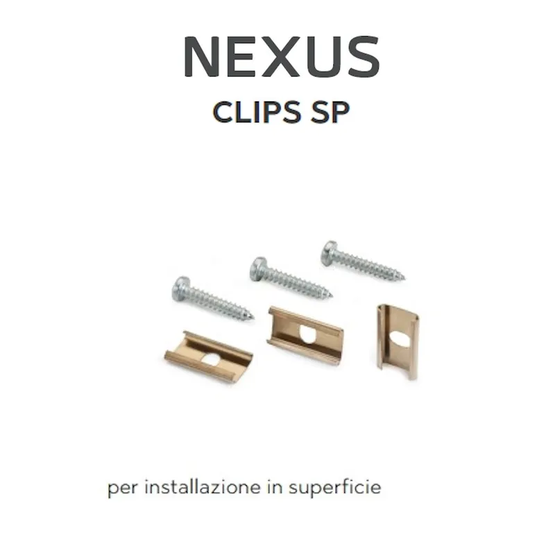Merkproduct STAFFE A MOLLA PER IL FISSAGGIO PROFILO PER LED NEXUS DOMUS LINE CONF. DA 3 PZ. - OFFERTA