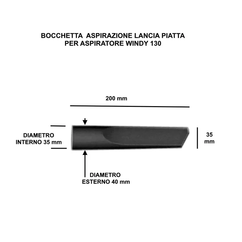 BOCCHETTA ASPIRAZIONE A LANCIA PIATTA D.35 mm COD. 00080-01912 PER LAVOR WINDY 130 PF/IF Goedkoop