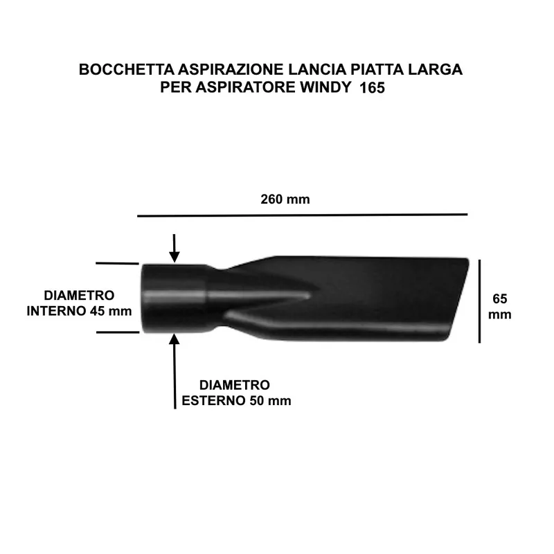 Actieprijs BOCCHETTA ASPIRAZIONE A LANCIA PIATTA D.45 mm COD. 00080-01931 PER LAVOR WINDY 165 PF/IF
