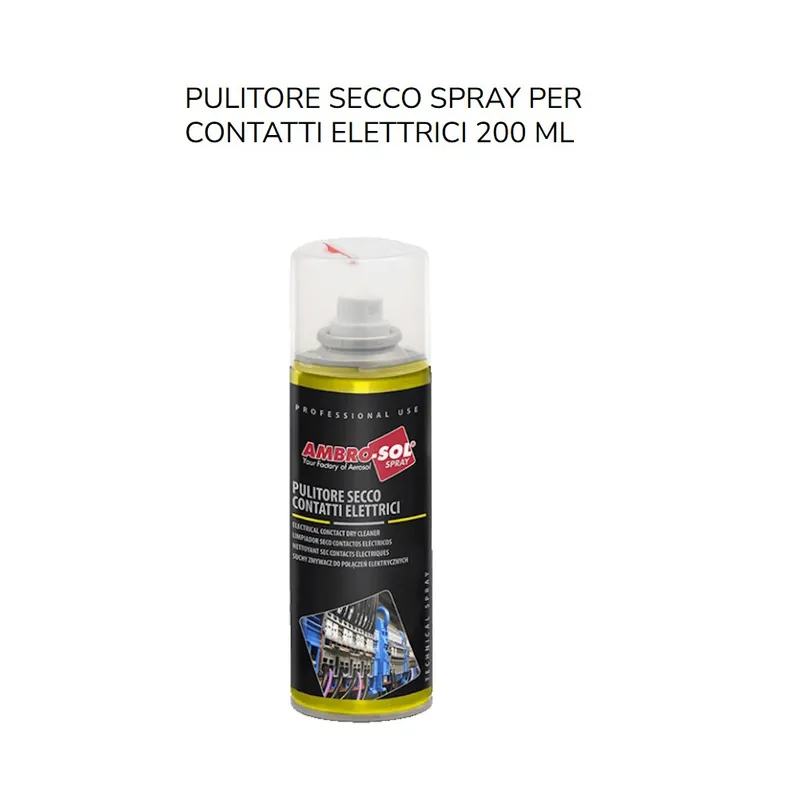 Beperkte Voorraad PULITORE SECCO SPRAY PER CONTATTI ELETTRICI 200 ML AMBRO-SOL (M202)