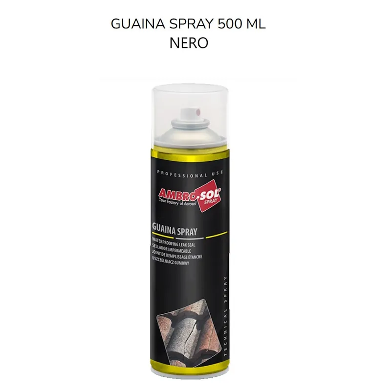 Gratis Retour GUAINA SPRAY 500 COLORE ML NERO AMBRO-SOL (M203N)