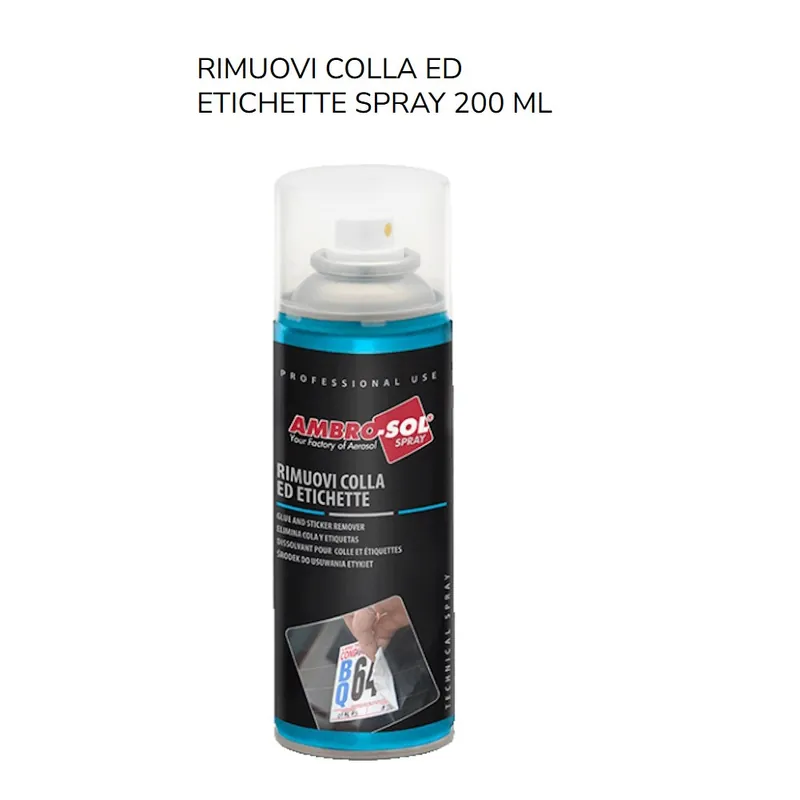 RIMUOVI COLLA ED ETICHETTE SPRAY 200 ML AMBRO-SOL (P304) Populair