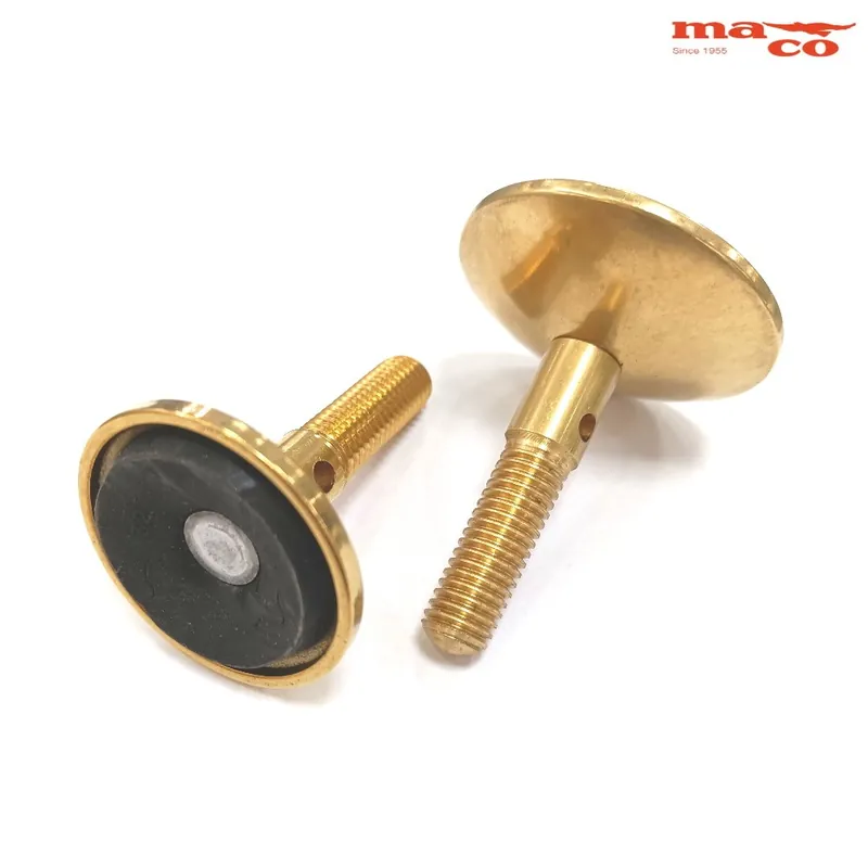 PIEDINO REGOLABILE GIREVOLE CON FILETTO 10 MA OTTONE LUCIDO Hete Deal