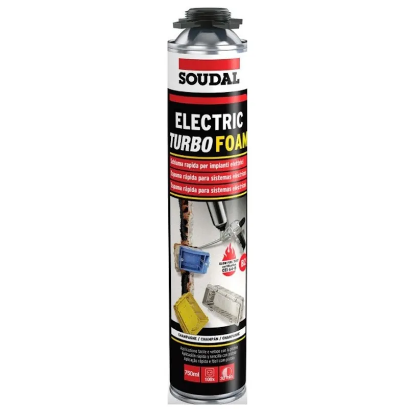 SCHIUMA SOUDAL ELECTIC TURBO FOAM 750 ml Beperkte Voorraad
