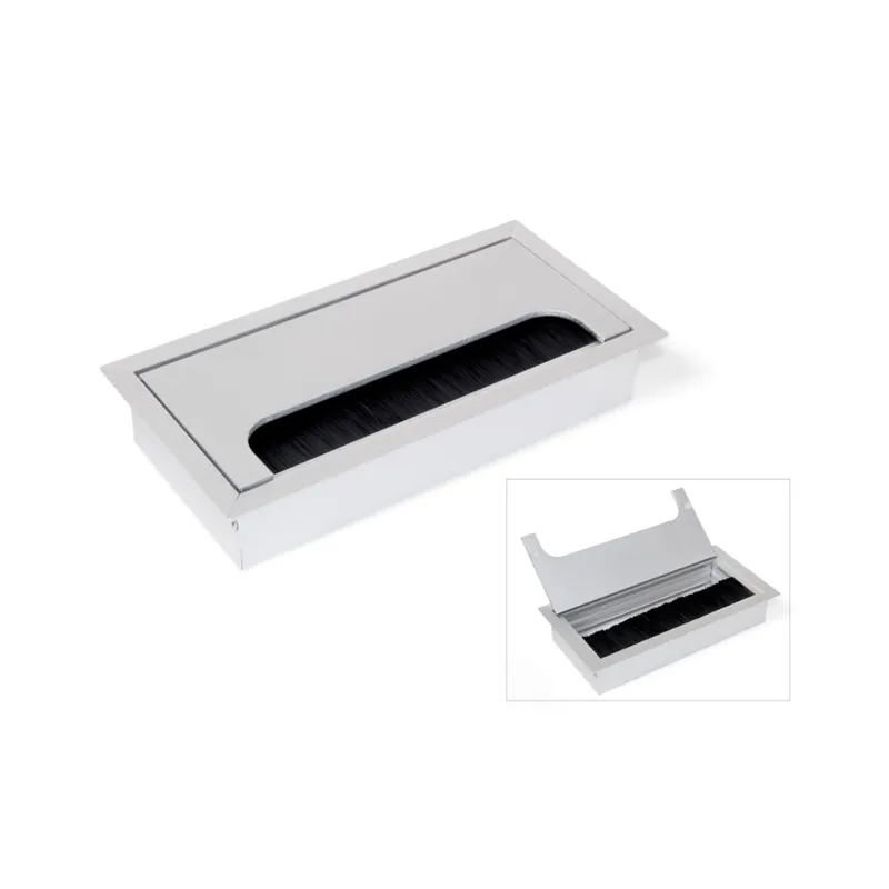 Actieprijs BOCCHETTA PASSACAVO MM.158X80 ALLUMINIO ANOD.OPACO