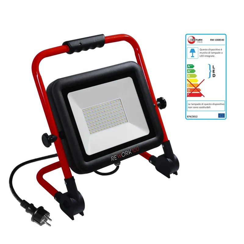 Century Proiettore Led Portatile REWORK 100 W Merkproduct