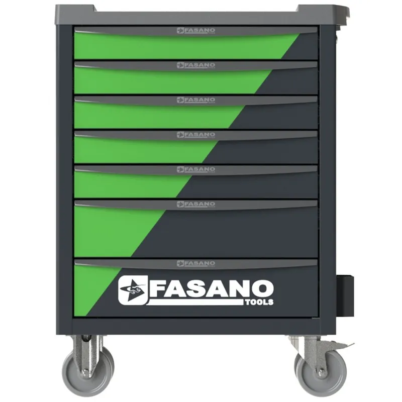 Alleen Vandaag Carrello Portautensili Bi Color NERO-VERDE Fasano Tools FG 100VD/7T