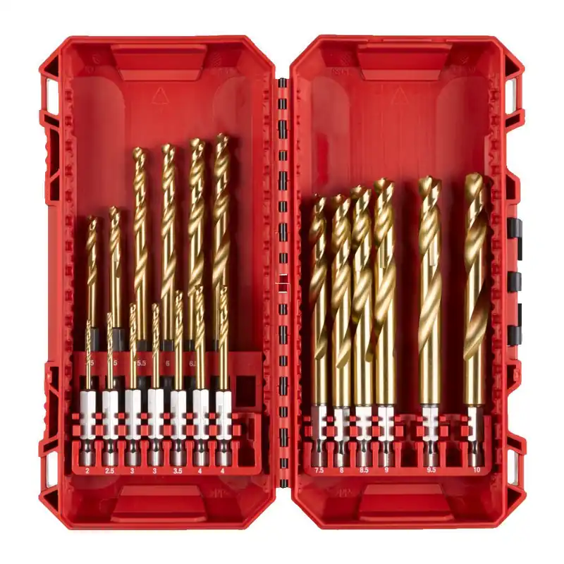 Set 19 Punte per metallo Shockwave HSS-G Titanio - Milwaukee Beperkt Aanbod