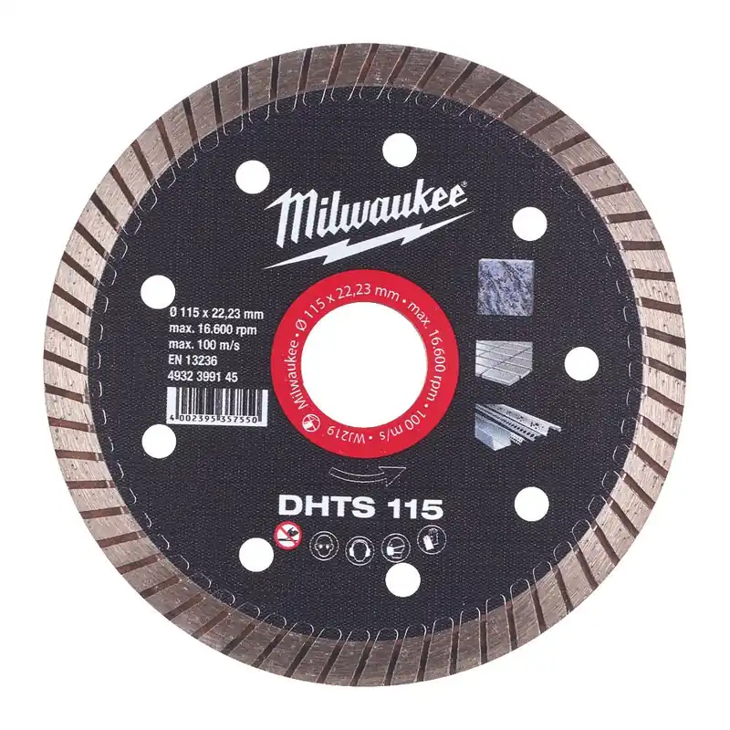 Disco Diamantato DHTS 115 mm Milwaukee - gres porcellanato e marmo Exclusieve Aanbieding