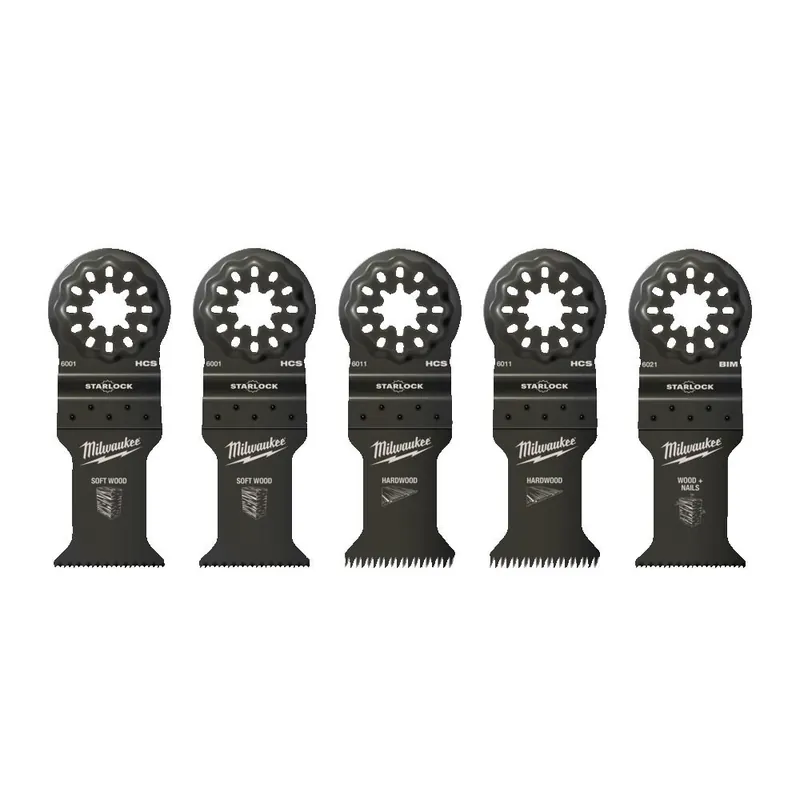 Set 5 Lame Multifunzione Legno - Milwaukee Hete Deal