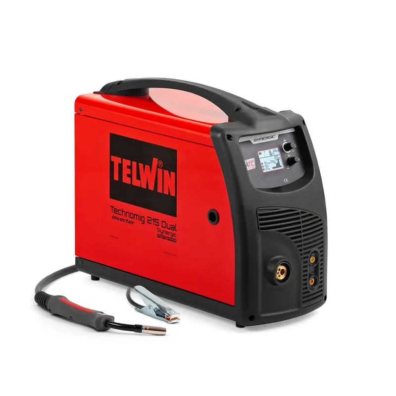 Voordeelprijs Saldatrice Inverter Telwin TECHNOMIG 215 DUAL SYNERGIC - 230V
