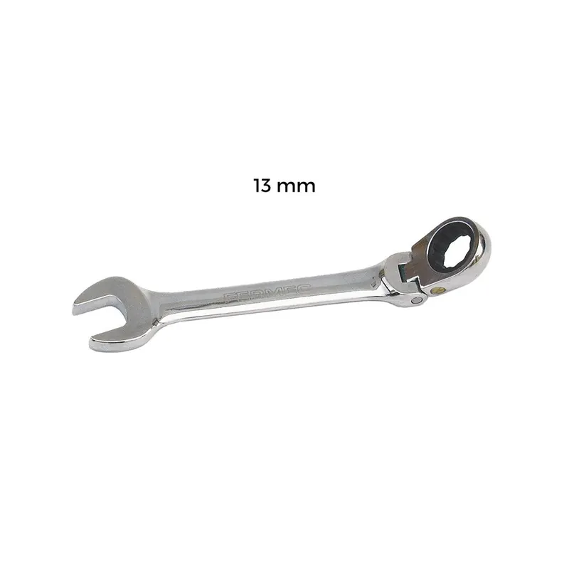 Veilige Betaling CHIAVE COMBINATA A CRICCHETTO POLIGONALE CON SNODO 13mm - Fermec