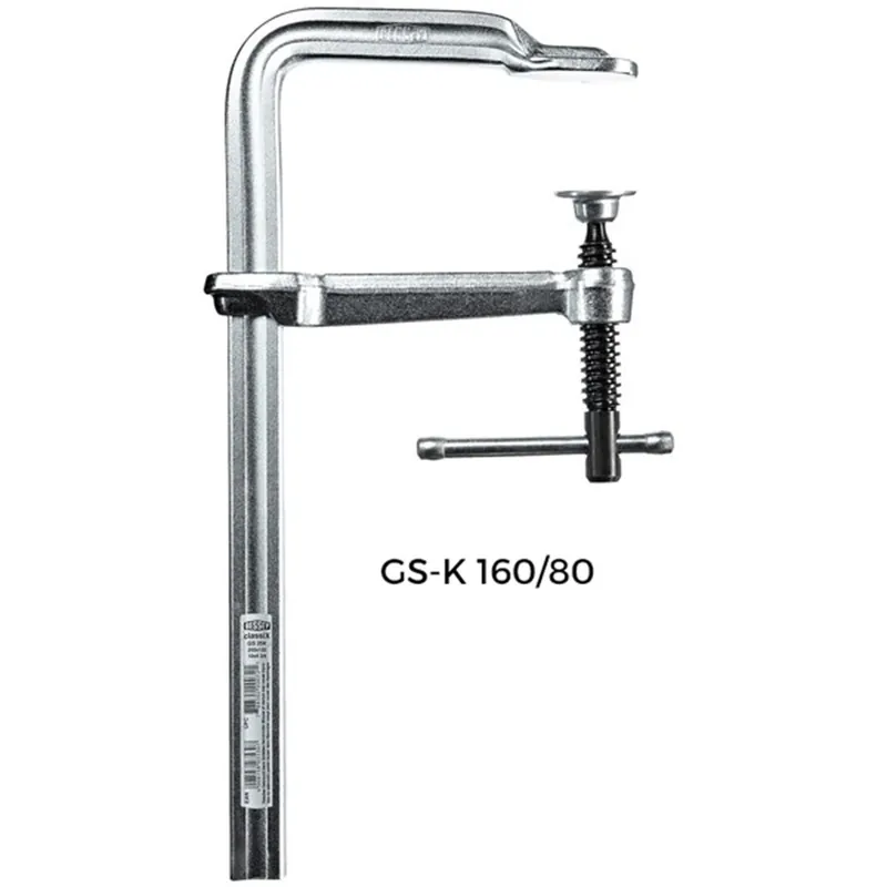Strettoio a vite in acciaio CLASSIX GS 16K 160/80 Bessey Korting