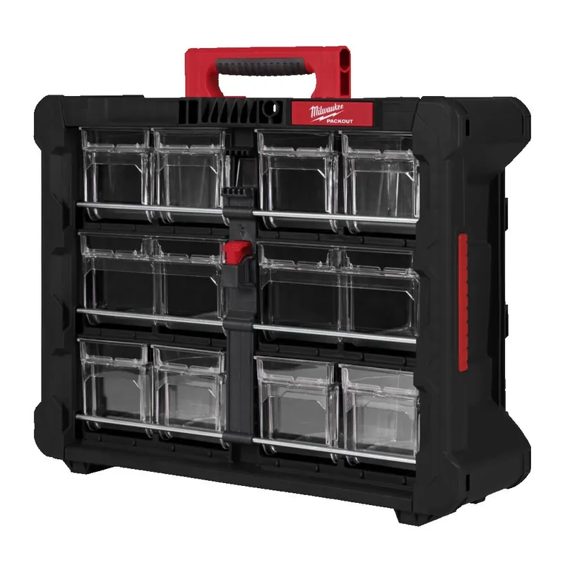 Valigia Milwaukee Packout ORGANIZER con contenitori portaminuterie Koopje