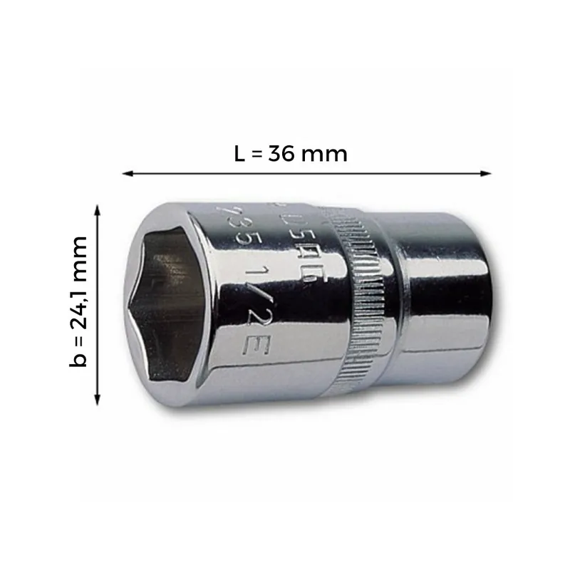 USAG 235 1/2‘‘ EN - Chiave a bussola con bocca esagonale 17 mm Bestseller