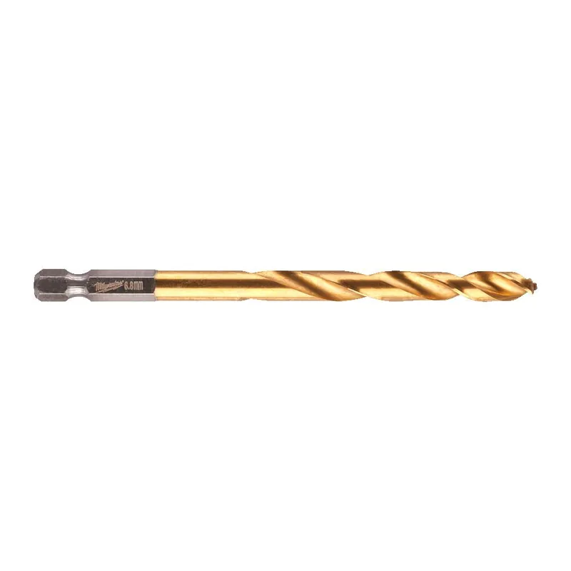 Voordeelprijs Punta 6,8 mm per Metallo HSS-G TIN RED HEX Shockwave Milwaukee