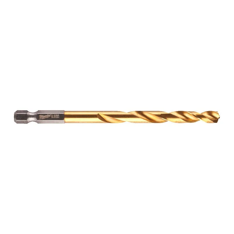 Favoriet Punta 6,5 mm per Metallo HSS-G TIN RED HEX Shockwave Milwaukee