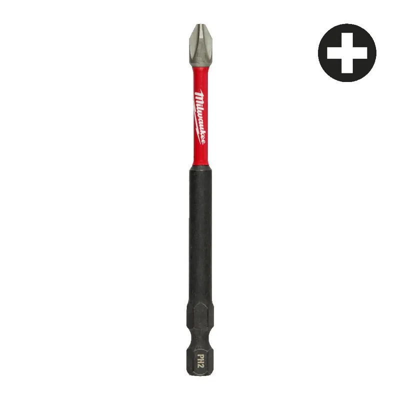Weekendaanbieding Bit PH2 x 90 mm Shockwave Milwaukee per avvitatori ad impulsi