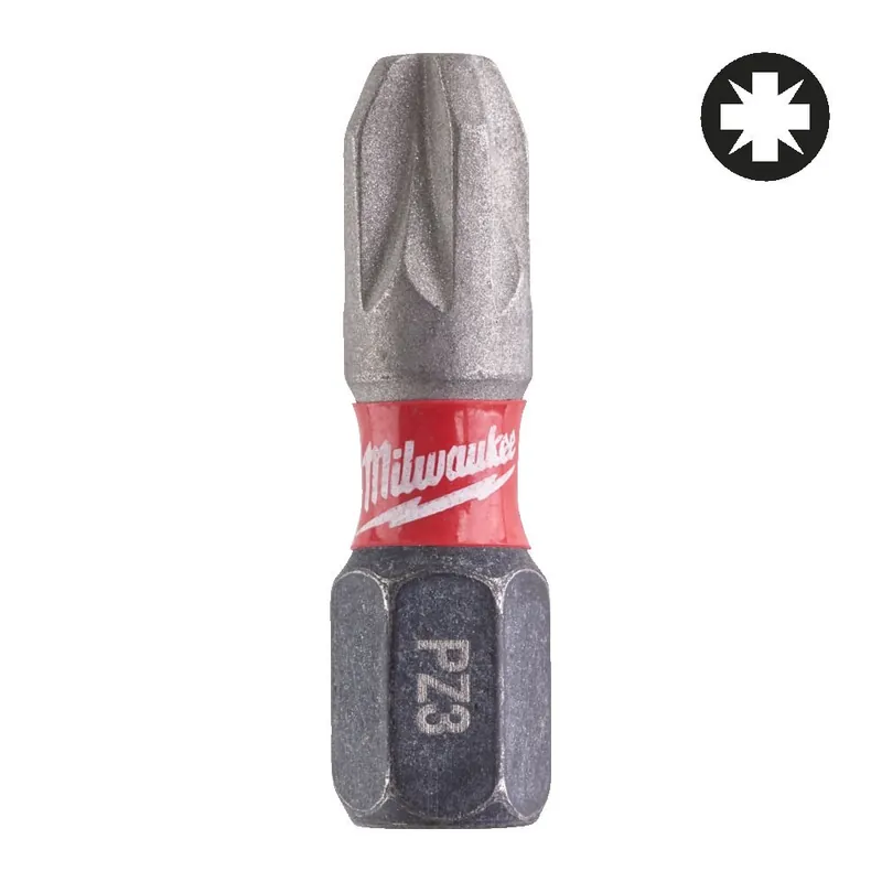 Bit PZ3 x 25 mm Shockwave Milwaukee per avvitatori ad impulsi Voordeelprijs