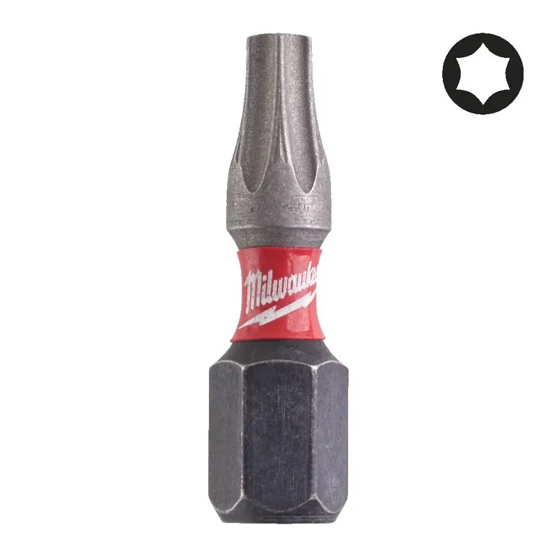 Bit TX20 x 25 mm Shockwave Milwaukee per avvitatori ad impulsi Gratis Retour