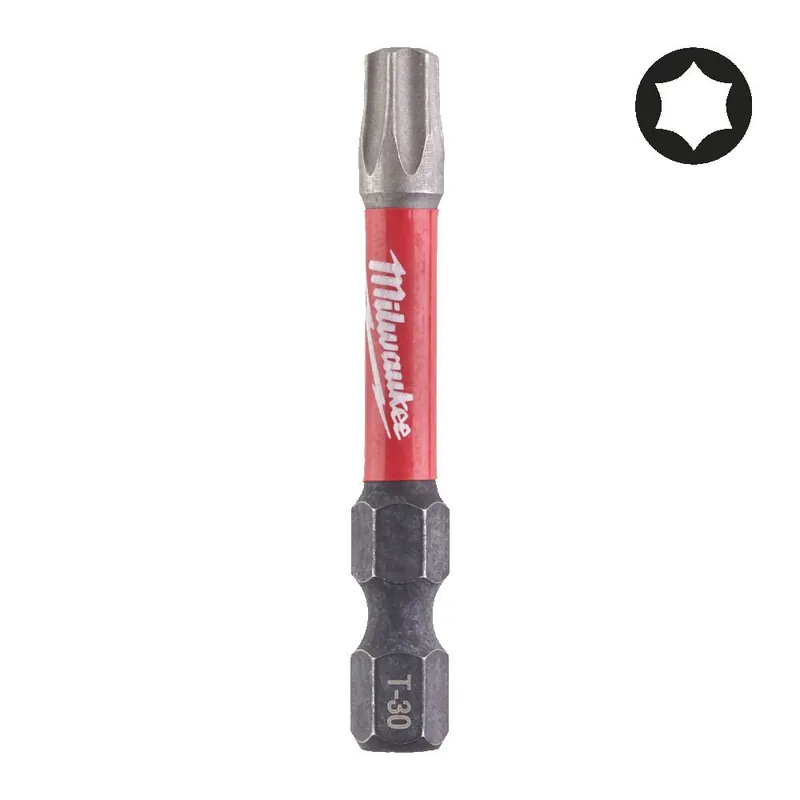 Bit TX30 x 50 mm Shockwave Milwaukee per avvitatori ad impulsi Laatste Versie