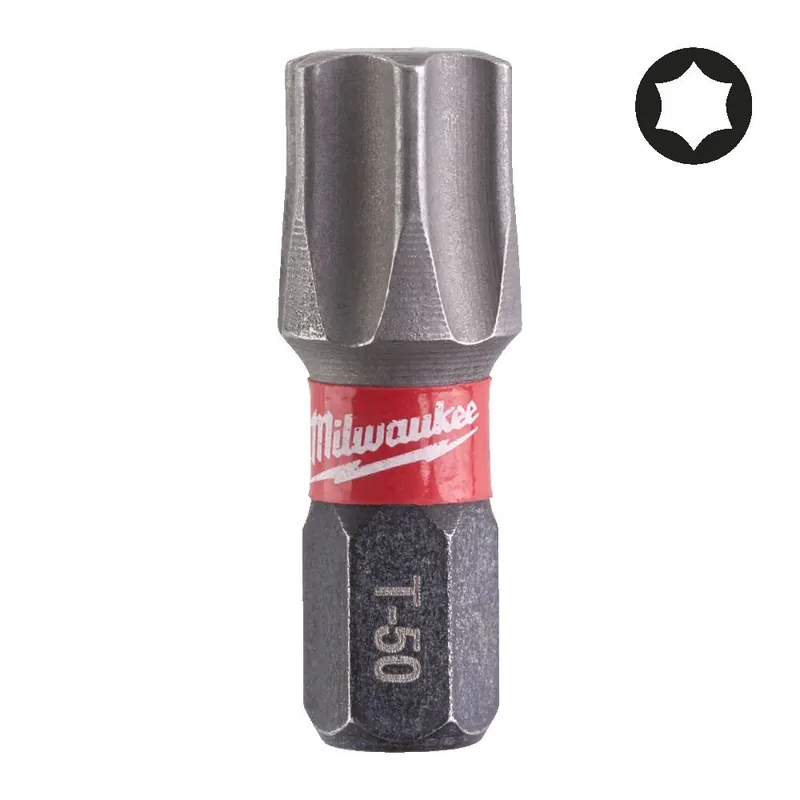 Weekendaanbieding Bit TX50 x 25 mm Shockwave Milwaukee per avvitatori ad impulsi