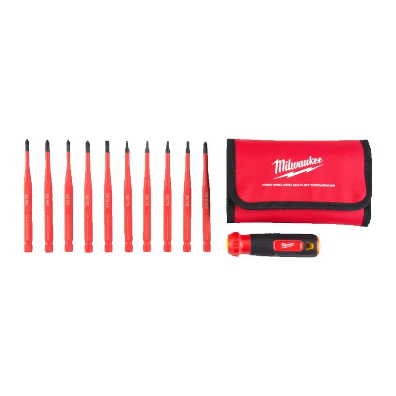 SET 10 Giraviti Isolati VDE Milwaukee Nieuw