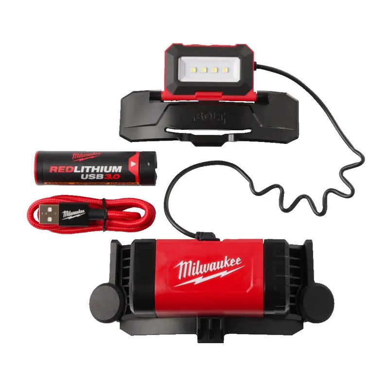 Torcia Frontale Ricaricabile L4 BOLTHL-301 per elmetti BOLT Milwaukee Favoriet