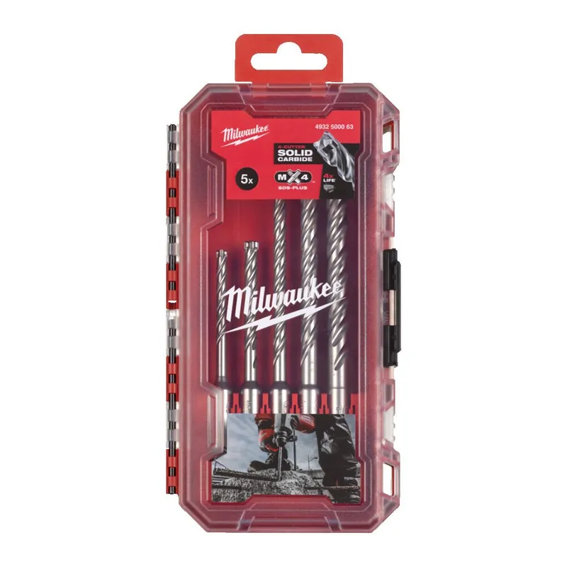 Set 5 Punte SDS-Plus MX4 - Milwaukee Dagaanbieding