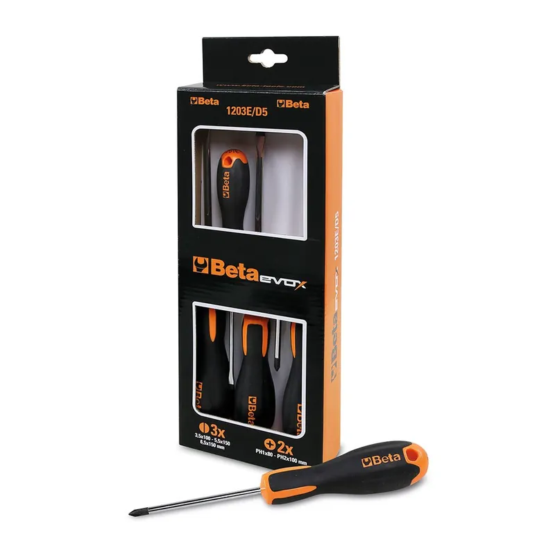 Set cacciaviti Beta Evox 1203E/D5 Gecertificeerd