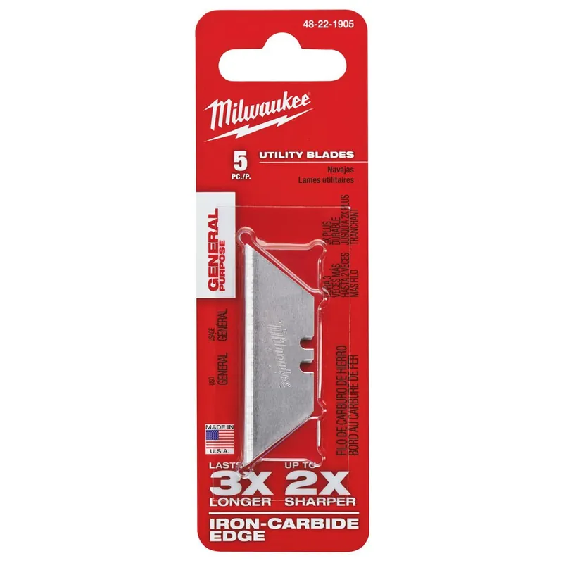 Set 5 Lame Universali di ricambio Coltellini Milwaukee Flitsaanbieding