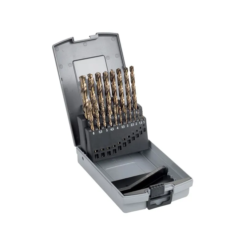 Actieprijs Set 19 punte elicoidali cilindriche in acciaio HSS-Cobalto 5% rettificato - Fasano Tools FG 75CO/S19