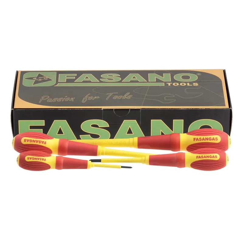 Set 4 giraviti isolati per viti con testa a croce Phillips - Fasano Tools FG 22E/SH4 Shop Nu
