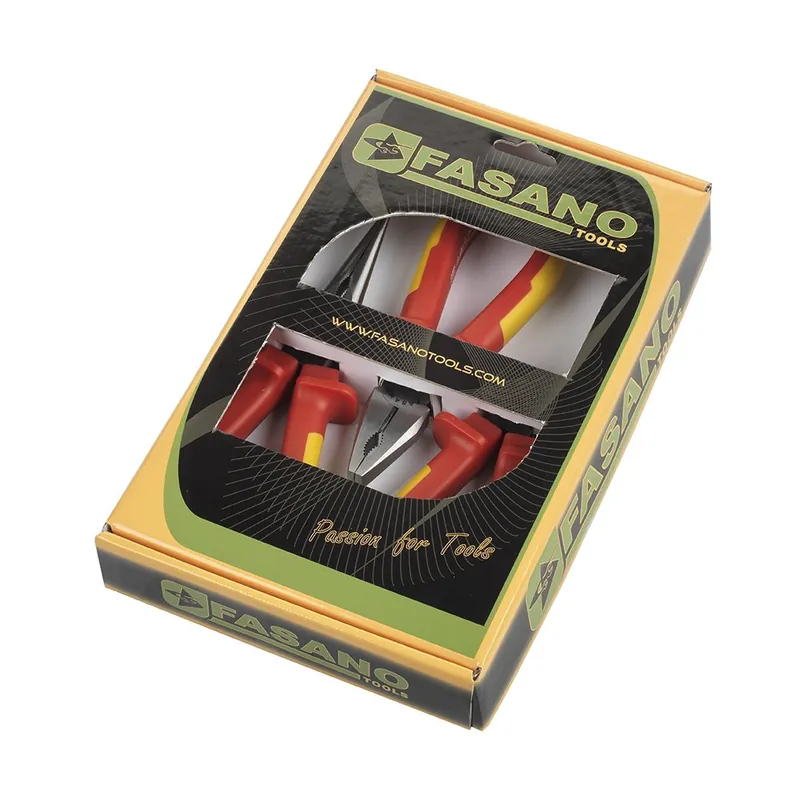 Rechtstreeks Van De Fabrikant Set 3 pinze con manici isolati - Fasano Tools FG 59IS/S3