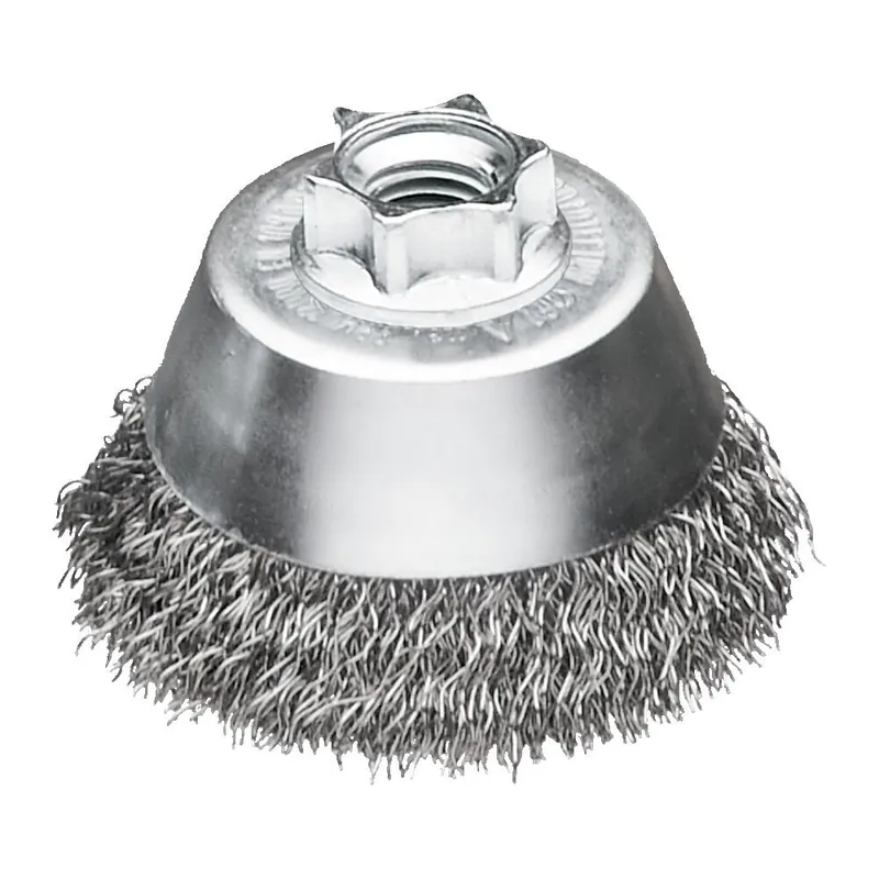 Betrouwbaar Spazzola a tazza M14 65mm Milwaukee a filo ondulato in acciaio
