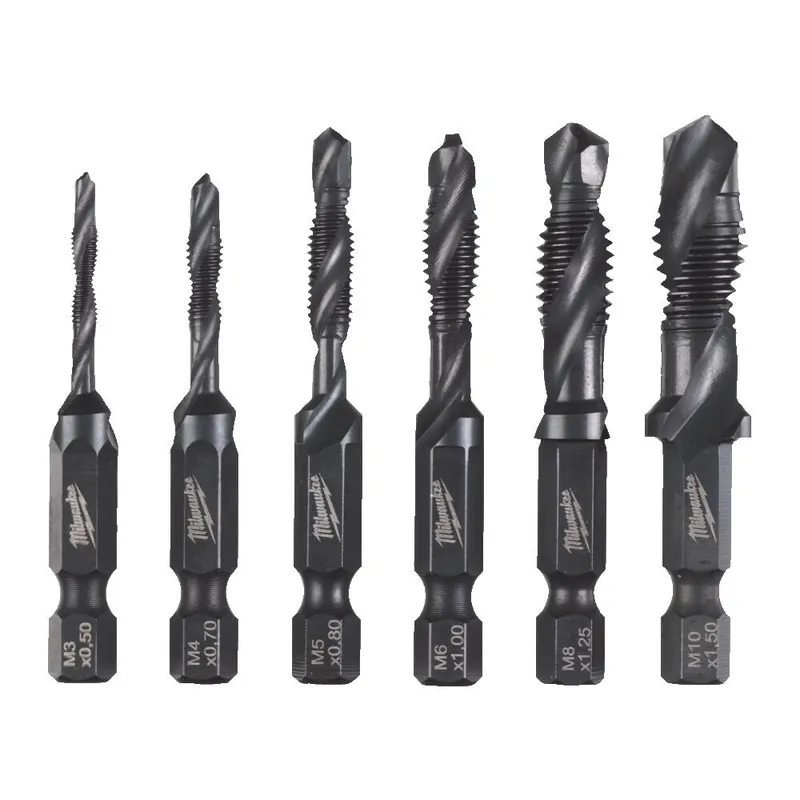 Tijdelijk Beschikbaar SET 6 Punte Maschio HSS-G Milwaukee Attacco 1/4‘‘