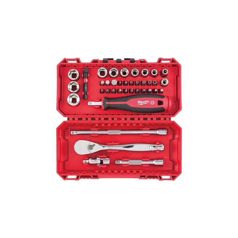 SET 38 pz di Bit, Cricchetto e Bussole da 1/4" Milwaukee Direct Beschikbaar