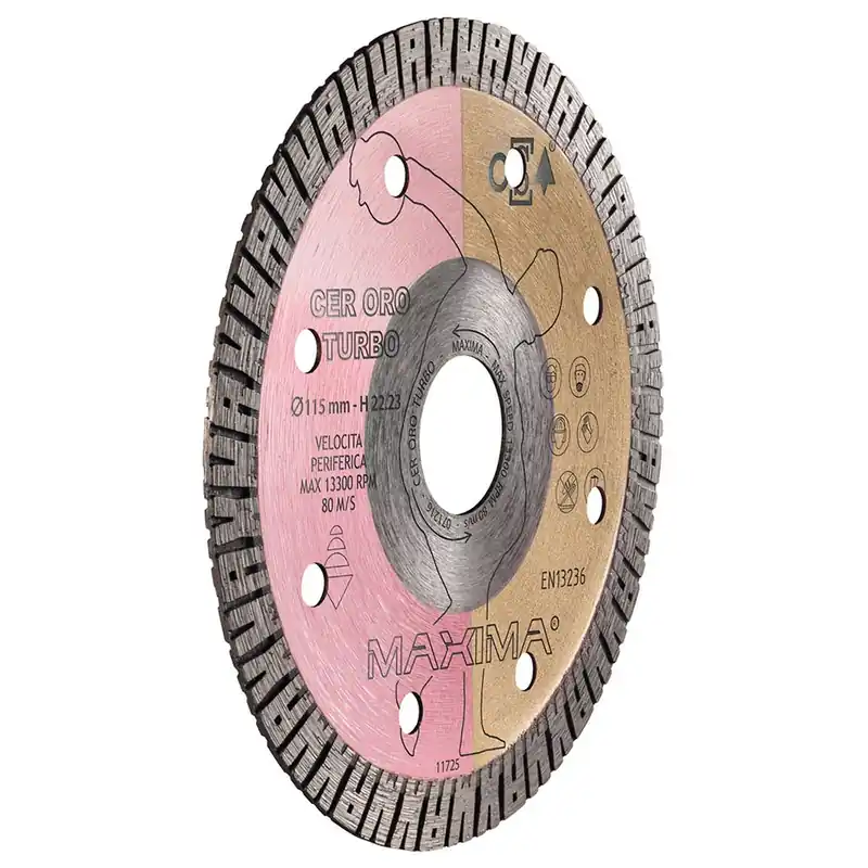 Alleen Vandaag Disco Diamantato Maxima CER ORO TURBO Diam. 125 mm Foro 22,2