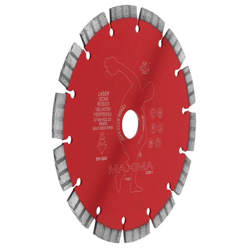 Disco Diamantato Maxima LASER SCAN ROSSO Diam. 150 mm Voordeelprijs