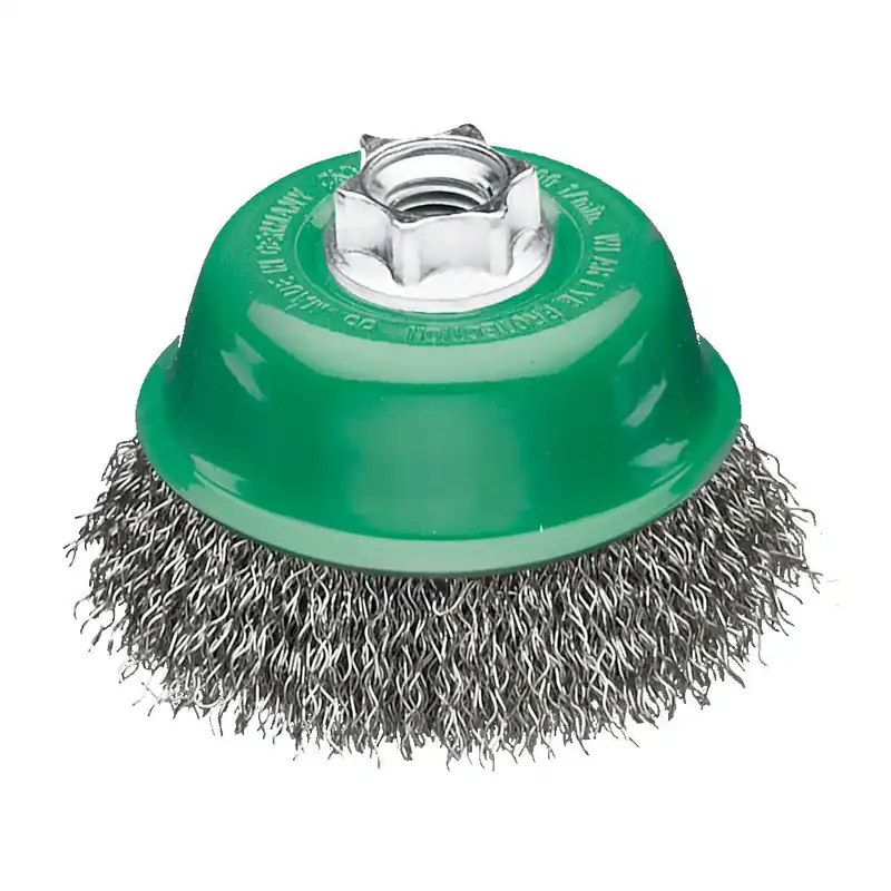 Favoriet Spazzola a tazza M14 65mm Milwaukee a filo ondulato in acciaio inox