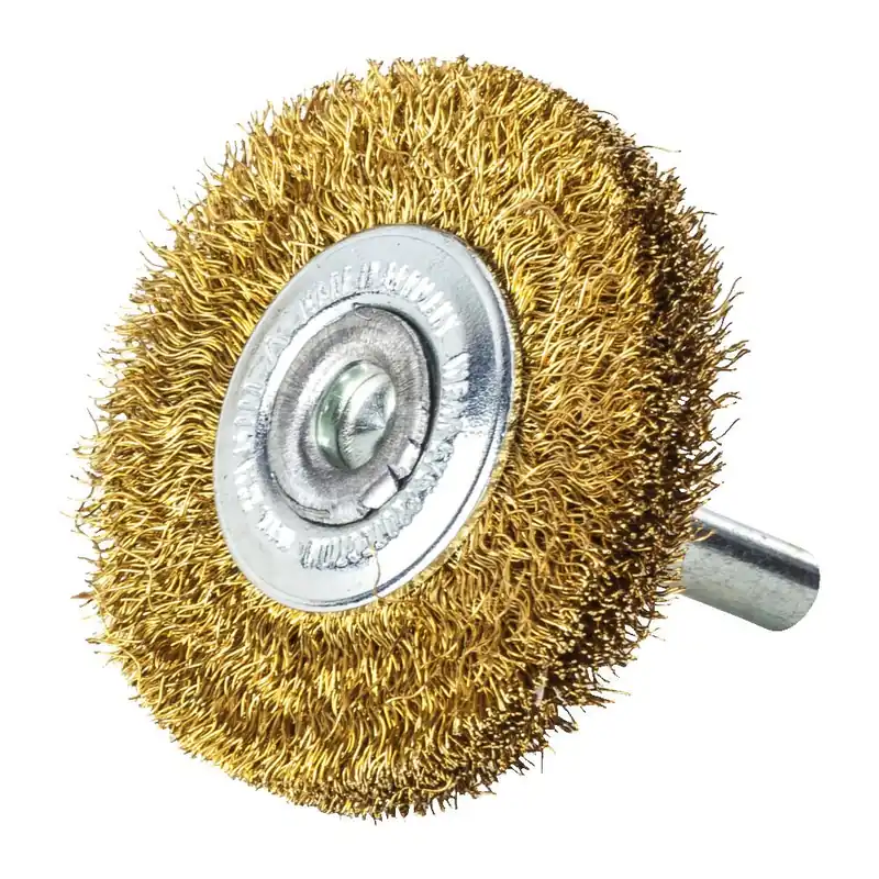 Spazzola Circolare 50x11 mm con codolo 6mm Milwaukee a filo ondulato in ottone - 3 pz Veilige Betaling