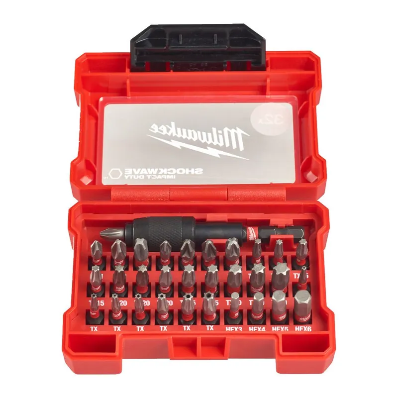 Favoriet Set 32 pezzi bit SHOCKWAVE Milwaukee per avvitatori ad impulsi